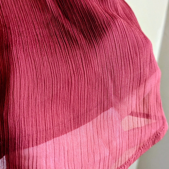 Tommy Hilfiger Rust Ruffle Blouse - Picture 4 of 5